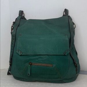 Green Leather Shoulder Bag